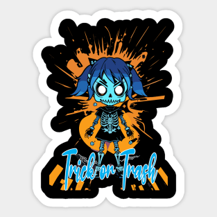 Trick or Trash Sticker